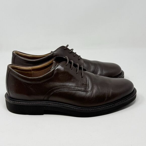 Ecco Metropole London Derby Casual Shoes Mens 10 EU 44 Brown Leather Plain Toe main image 4